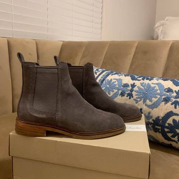 Clarks’ Grey Suede Boot - Picture 2 of 6